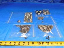 LOT OF 1/4, 5/16, 3/8, 1/2 AND 1 1/4 CHROME GR25 STAINLESS STEEL BALL BEARINGS