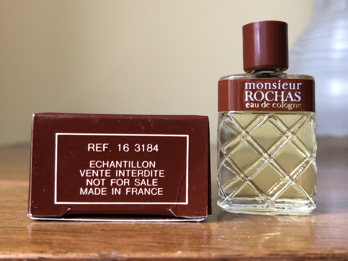 Vintage NIB MONSIEUR ROCHAS Eau de Cologne Mini Sample Old Stock