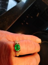 Wertvoller Kolumbianischer Smaragd-Brillantring Gold 750, 1,50 ct. 