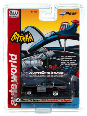 #ad Auto World 4Gear In Repair 1966 Batman Batmobile Classic TV Series HO Slot Car $31.99