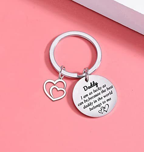 Dad Keychain Dad Gifts from Son Daughter Father's Day Gifts for Daddy Papa - Picture 4 of 4