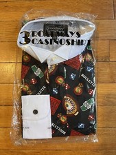 Broadway Tuxmakers Roulette Tuxedo Shirt Men  s Extra Large 32-33 Black