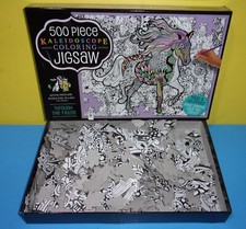 Kaleidoscope THROUGH THE FIELDS 500pc Coloring Jigsaw Puzzle