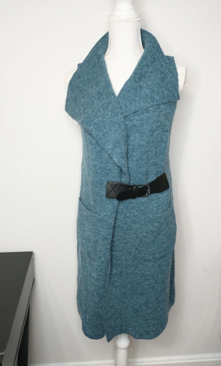 Belted sweater shop vest