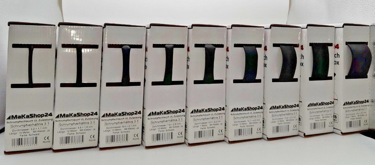 Schrumpfschlauch Isolierschlauch Set Sortiments Box Blau 100 Teile