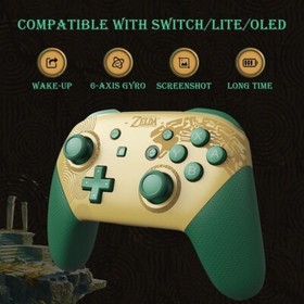 Bluetooth Wireless Pro Controller For Nintendo Switch 1+2 Zelda Tears of Kingdom