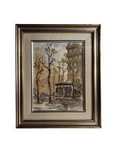 Dipinto Acquerello di Vespasiano di Giulio Falzoni Anni 60