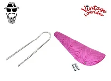 20" ORIGINAL LOWRIDER Velour Pink Banana Seat W/Chrome Sissy Bar 20" Bicycle