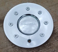 Panther custom wheel center cap, chrome, part #  EMR404-CAP1, S309-48 01 cracked