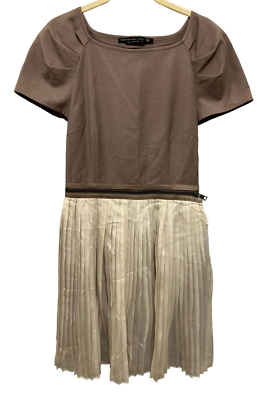 MACKAGE Collection Size 2 Beige White Dress Detachable Silk Skirt Leather  Detail | eBay