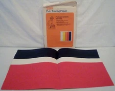 Scovill Dritz Tracing Paper – 4 Sheets 6-1/2” x 19-1/2” 2 Blue 1 White 1 Red
