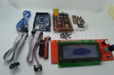 New 3D Printer Kit RAMPS 1.4 Mega 2560 R3 2004 LCD Controller 5x DRV8825 Driver