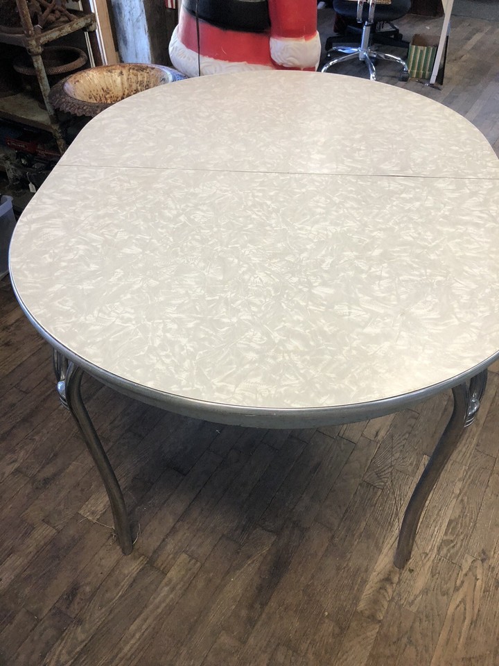 Vintage, Howell Co, Mid Modern, Chrome Formica Kitchen Dining Table, MCM | eBay