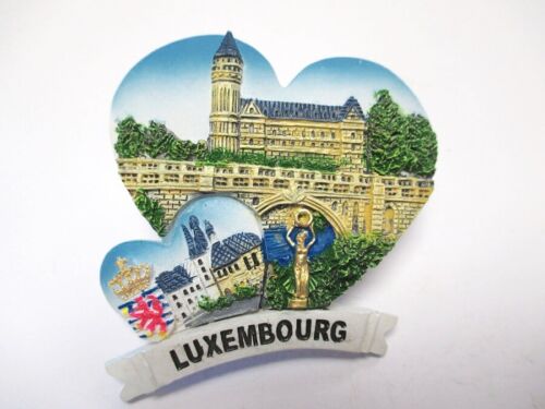 Luxembourg Luxembourg vue ville 3D poly frigo aimant souvenir France - Photo 1/4
