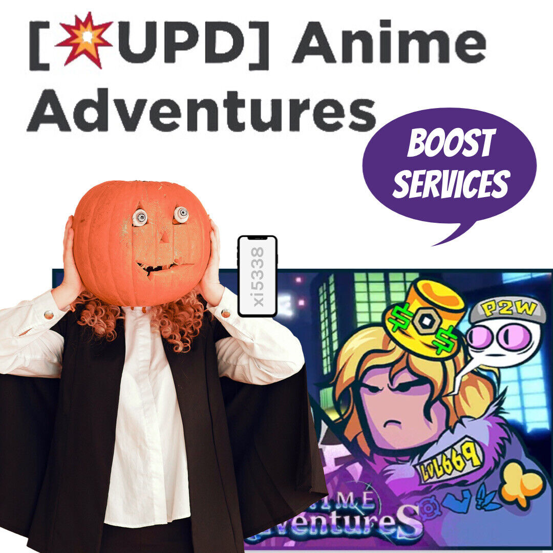 Roblox Anime Adventures, Boost Services, HUNT,Evolved,Raid,GEMS,Any  Materials