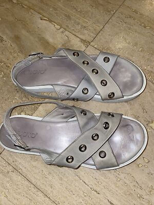 Inuovo Womens Solid Platform Slip On Slingback Buckle Sandals 40 US 9/9.5