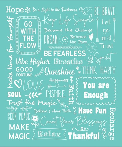 Regal Comfort - Inspire - Sentimental Sayings Plush Throw 50"x60" - Picture 8 of 8