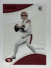 2022 Chronicles Brock Purdy Clear Vision RUBY Rookie /199 MINT! Centered & Sharp