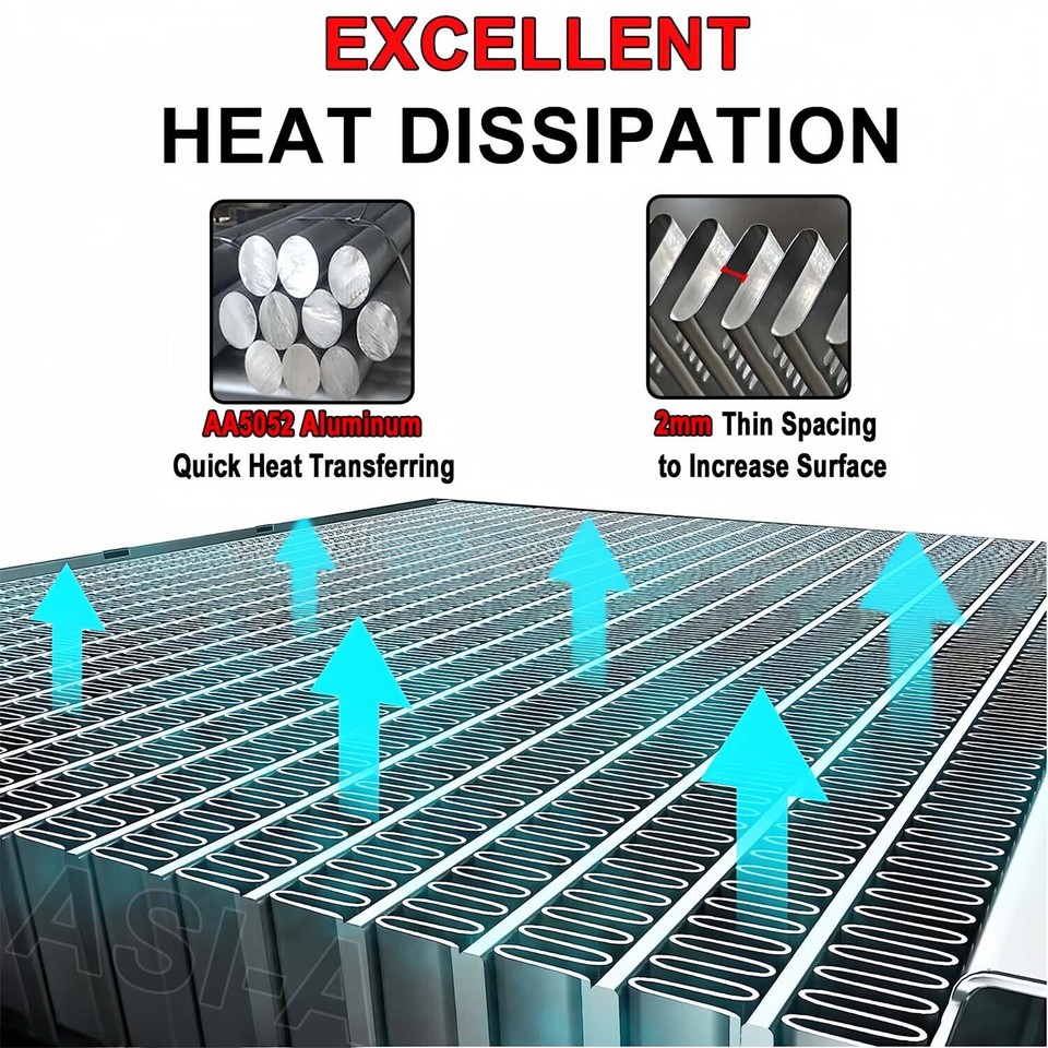 ASI Performance 3-Row Aluminum Radiator For 1973-1987 Chevy/GMC C/K Series Trucks (C10, C20, C30) - Bolt-In