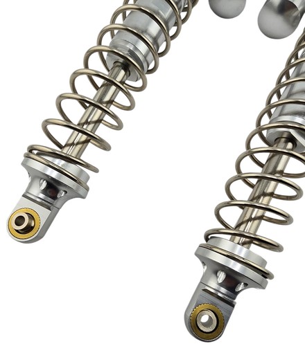 NHX RC Alum Rear Piggyback Adjustable Shocks for HPI BAJA 5B/5T/5SC -Silver - Picture 3 of 4