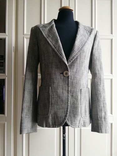 Blazer donna Giacca leggera in lino e cotone Marella, tg. L, XL / 44, 46 IT - Foto 2 di 23
