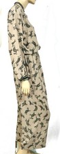 Vtg 80s 70s Campus Casuals Novelty Tribal Boho Mod Wide Pant Top Separate Set S