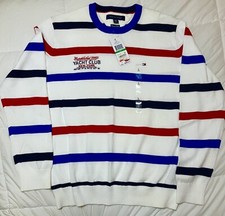 NEW Tommy Hilfiger sweater nwt NOS Vintage 90s L Large Yacht Club New York 1985