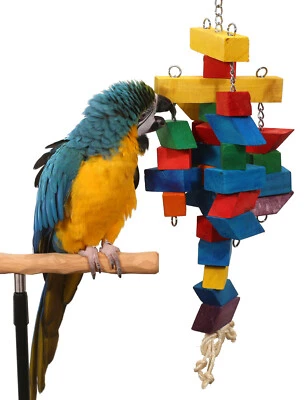 PARROT WIZARD Cubism - XL Parrot Toy (For Macaws and Cockatoos)