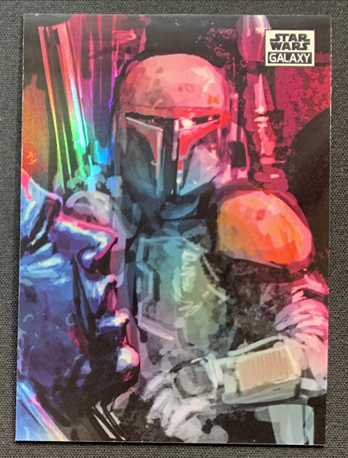 Boba Fett 2021 Topps Star Wars Galaxy Chrome Boba’s Prize #74 REFRACTOR