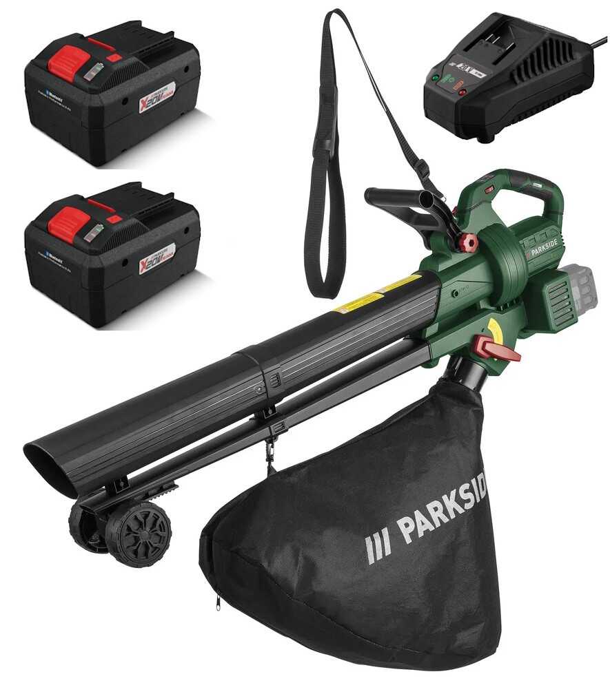 PARKSIDE® Akku Laubsauger Laubbläser PLSBA 40Li A1 ohne / mit Akku