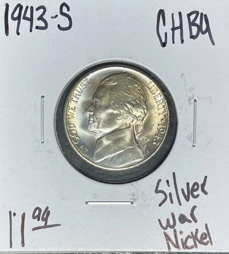 1943-S Jefferson Nickel — photo from the most recent tracked eBay sale