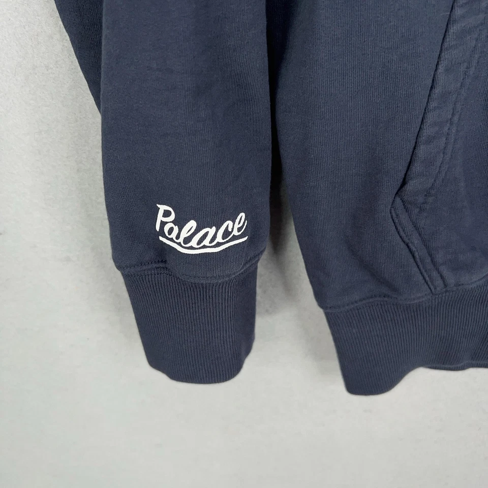 Palace Sudadera con Capucha Para Hombres Pequeña Azul Marino Pullover Sudadera Monopatín Ropa de Calle Y2K Foto 4 de 4