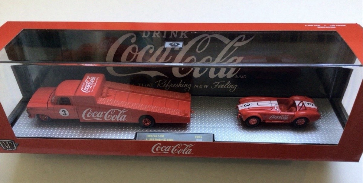 2026 M2 1969 F350 Hauler with 1965 Shelby Cobra 427 RED Coca-Cola