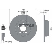 2X Textar 92241903 Bremsscheibe FüR Bmw 3 4 F30 F80 F31 F34 F32 F82 F33 F83 F36