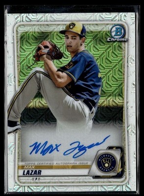 2020 BOWMAN CHROME MEGA AUTO MAX LAZAR BREWERS