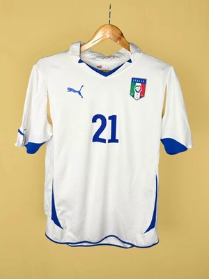 AUTHENTIC 2010 Italy Away Andrea Pirlo #21 – Vintage Soccer Jersey