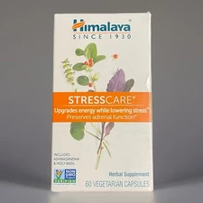 Himalaya StressCare, 60 Vegetarian Capsules for low Stress Expires 12/2027 NIB