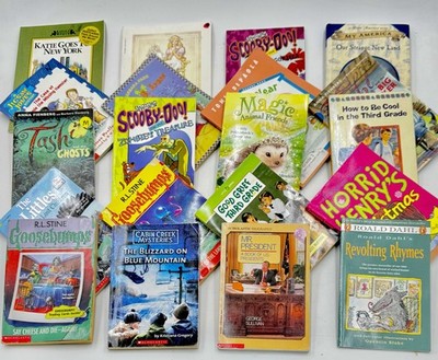 Bulk/Huge Lot of 25 Children's Kids Chapter Books - Random - Free Shipping!