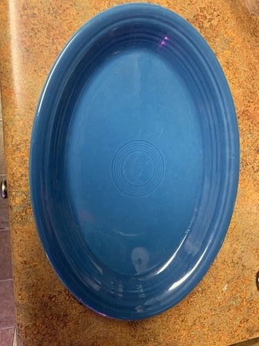 Fiestaware Serving Platter Lapis Blue 2013
