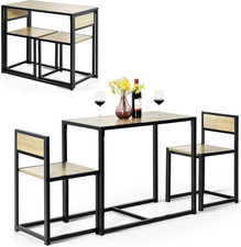 Set Di Tavolo Da Bar Da 3 Pezzi, Set 3 Pezzi Con 2 Sedie E Tavolo, Piccolo Tavol