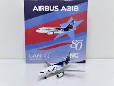 NG Model 1:400 Chile LAN Airlines Airbus A318 80 anos CC-CZJ