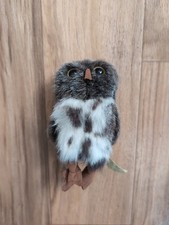 Folkmanis Puppets Mini Spotted Owl Finger Puppet 4" Stuffed Animal Plush Toy