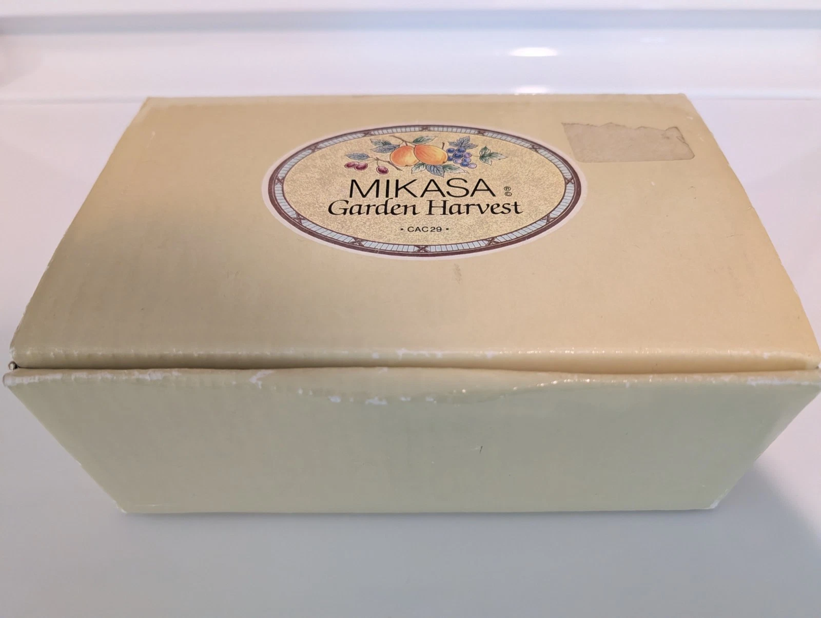Mikasa Garden Harvest Covered Butter Dish New