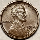 1918-S Lincoln Cent Wheat Penny, AU+/UNC.Original!!