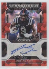 2023 Panini Chronicles Draft Picks Red Ice Prizm Jerrion Ealy #SS-JEA Auto 1u6