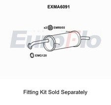 Rear Muffler Silencer Insert Exhaust System Fits Mazda 2 EuroFlo EXMA6091