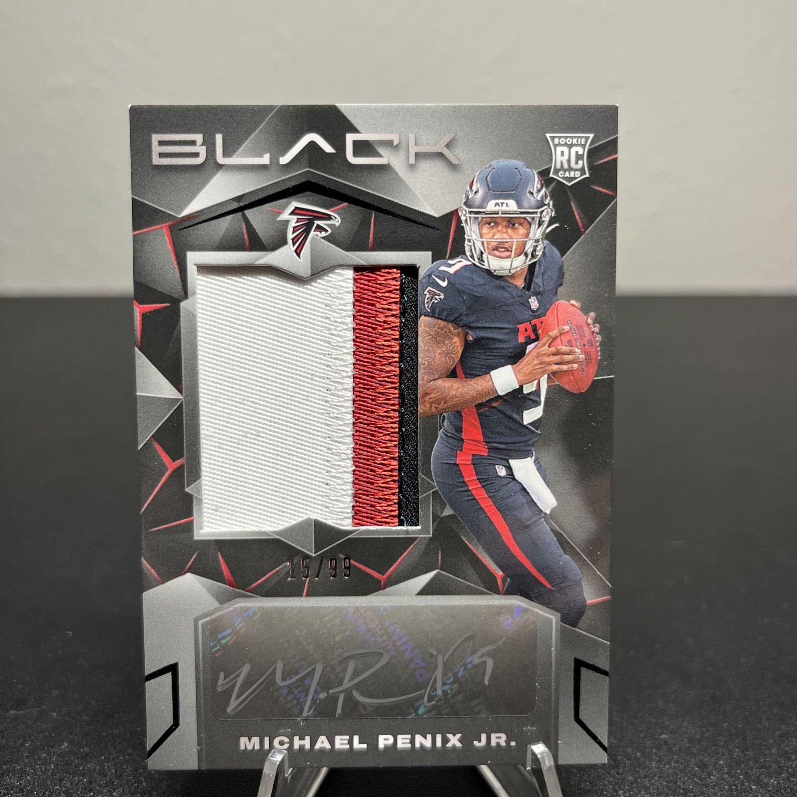 2024 Panini Black #201 Michael Penix Jr. 15/99 Patch Relic Auto RPA Rookie