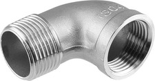 2Pcs 90 Degree Street Elbow, 1" NPT Male X Female 304 Stainless Steel Street Pip