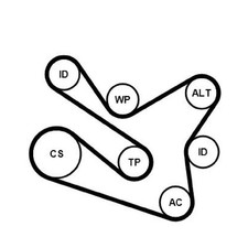Keilrippenriemensatz für Renault Megane 3 BZ0/1 DZ0/1 KZ0/1 4 CC EZ0/1 | 243943
