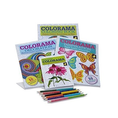 Colorama and Magic Path Coloring Books Collection With 6 2Sided Coloring Pen...